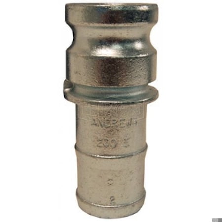 Dixon Boss-Lock Type E Cam and Groove Adapter, 1-1/2 in, Male Adapter x Hose Shank, Malleable Iron, Domes 150-E-PM